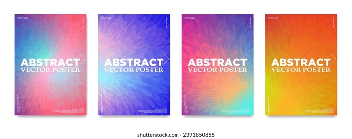 Colores vibrantes y diseños modernos de vectores abstractos esponjosos