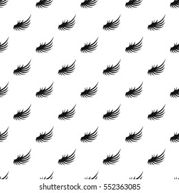 Fluffy angel wing pattern. Simple illustration of fluffy angel wing vector pattern for web