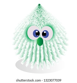 fluffy bird illustration