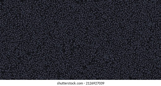 Fluffy black abstract dotted terry towel or carpet seamless pattern top view. Noise vector texture. Domestic cotton rug or mat closeup. Woollen soft canvas structure. Smooth hotel spa towel.