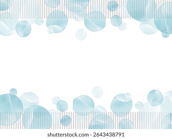 Uma moldura de bolha azul macia