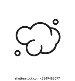 Fluffy bubbles simple illustration Icon