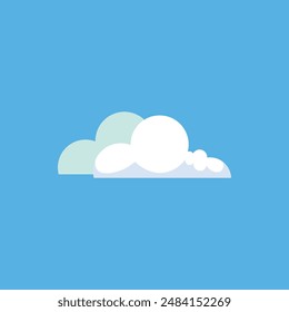 Ilustración vectorial de Clima Fluffy Cloud