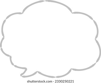 Burbuja de voz suave y linda (blanco y negro)
