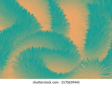 Fluffy gradient background, orange-blue wallpaper