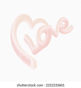 Fluffy corazón para diseño web e ilustraciones. Vector