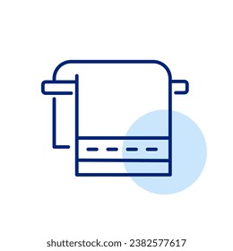 Fluffy hotel towel. Spa and relax time. Pixel perfect icon