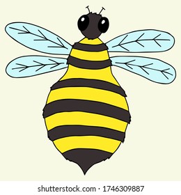 the fluffy kind realistic bee