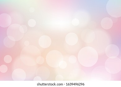 Fluffy polka dot colorful background
