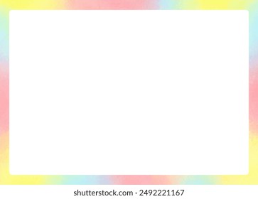 Material de marco colorido del arco iris esponjoso