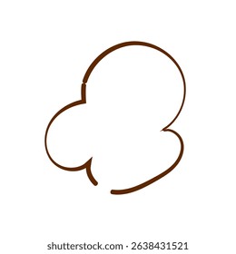 Fluffy Rounded Hand-drawn Speech Bubble Illustration