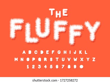 Fluffy and shaggy letter. Fine detailed in vector format.