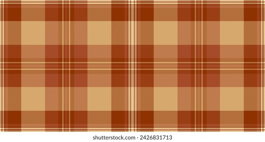 Tela de fondo de textura esponjosa, patrón de publicidad a cuadros sin fisuras. Día de San Valentín vector de verificación de tela escocesa en naranja y color claro.