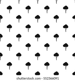Fluffy tree pattern. Simple illustration of fluffy tree vector pattern for web