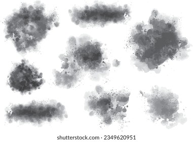 Fluffy watercolor paint splatter texture