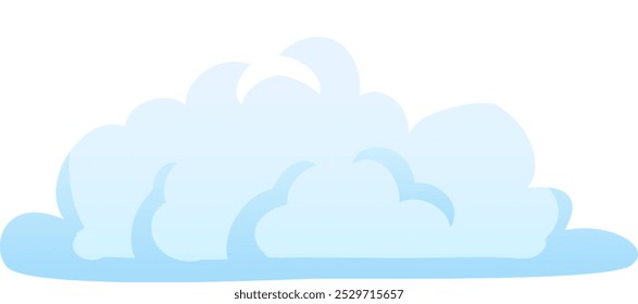 As nuvens brancas macias flutuam lentamente em um céu azul vibrante, realçando o ambiente tranquilo do meio-dia. Um ambiente tranquilo incentiva o devaneio e o relaxamento.