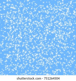 fluffy white snow on a light blue background