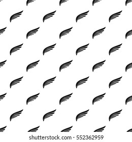 Fluffy Wing Pattern. Simple Illustration Of Fluffy Wing Vector Pattern For Web