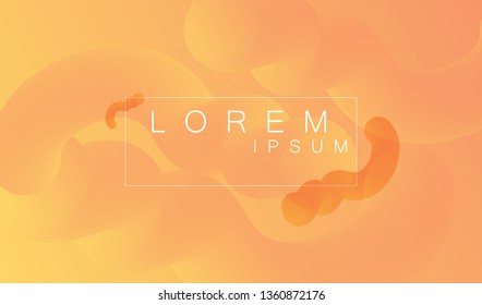 Fluid 3d abstract background. Futuristic liquid gradient shapes design. Vector eps10.