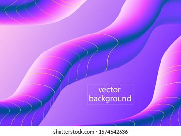 Fluid 3d abstract background. Futuristic liquid gradient shapes design.Vector illustration for wallpaper, banners, background, card, book illustration, eps