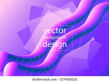 Fluid 3d abstract background. Futuristic liquid gradient shapes design.Vector illustration for wallpaper, banners, background, card, book illustration, eps