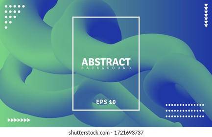 Diseño de fondo fluido 3d, diseño geométrico, fondo azul de fluido, vector, dinámico, flujo