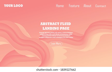 Fluid 3d background for landing page, website Page, website Banner, flyer, and cover