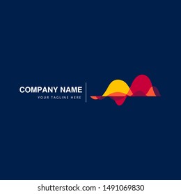 Fluid abstaract logo design for your company