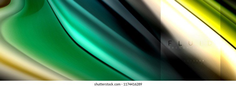 Fluid abstract background