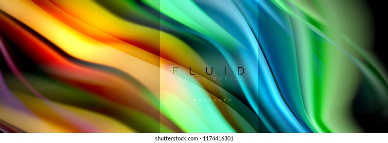 Fluid abstract background