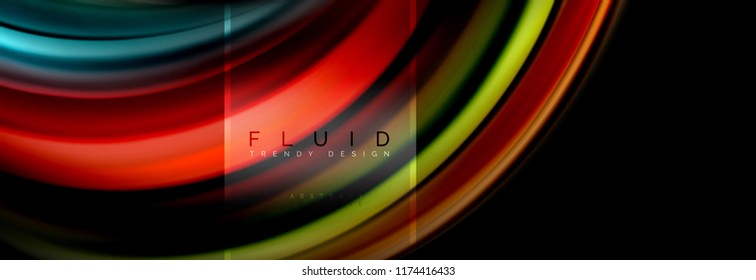 Fluid abstract background