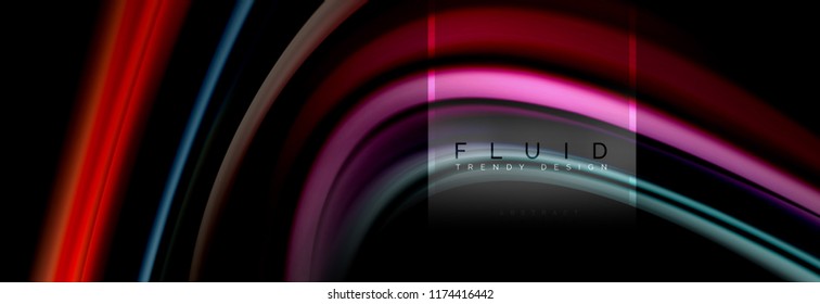 Fluid abstract background
