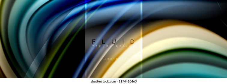 Fluid abstract background