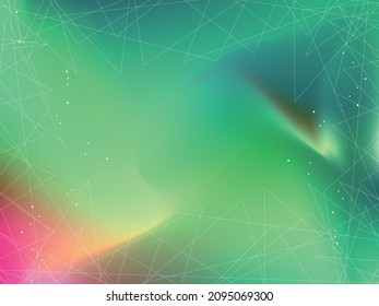 Fluid abstract background. Aurora hologram. Glitter. Title space.