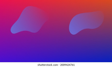 Fluid abstract background. Beautiful gradient liquid shapes. Pink blue background. Eps 10 Vector.