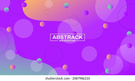  Fluid abstract background with circle shape memphis element gradient color eps vector file
