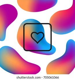 Fluid abstract background. Colored shapes on white. Vector eps10