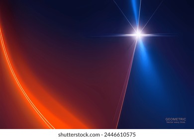Fondo abstracto fluido con degradado colorido. Abstractas ilustración de onda naranja azul del movimiento moderno.