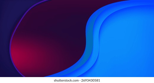 Fondo abstracto fluido con gradiente colorido. Abstractas azul naranja onda ieps 10. 