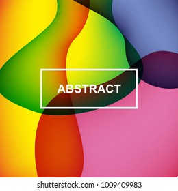 Fluid abstract background with curve shape. Usable for poster, wallpaper, cover, business card, magazine and flyer. Vector EPS 10.