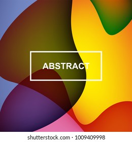 Fluid abstract background with curve shape. Usable for poster, wallpaper, cover, business card, magazine and flyer. Vector EPS 10.