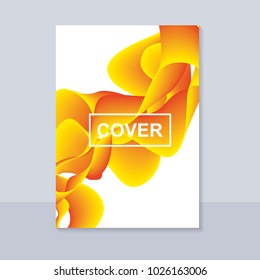 Fluid abstract background with curve shape. Usable for poster, wallpaper, cover and flyer. Colored wave lines like smoke. Colorful abstract wave poster.