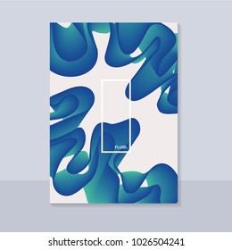 Fluid abstract background with curve shape. Usable for poster, wallpaper, cover and flyer. Colored wave lines like smoke. Colorful abstract wave poster.