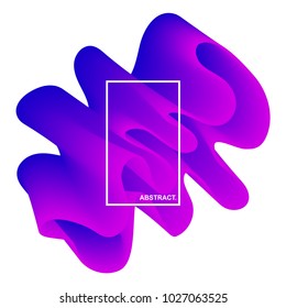 Fluid abstract background with curve shape. Usable for poster, wallpaper, cover and flyer. Colored wave lines like smoke. Colorful abstract wave poster.