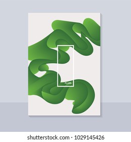 Fluid abstract background with curve shape. Usable for poster, wallpaper, cover and flyer. Colored wave lines like smoke. Colorful abstract wave poster.