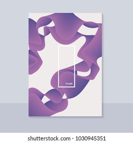 Fluid abstract background with curve shape. Usable for poster, wallpaper, cover and flyer. Colored wave lines like smoke. Colorful abstract wave poster.