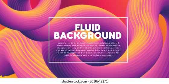 Fluid Abstract Background with Dummy Text, perfect For Banner, Web Design, Landing Page and Print Material