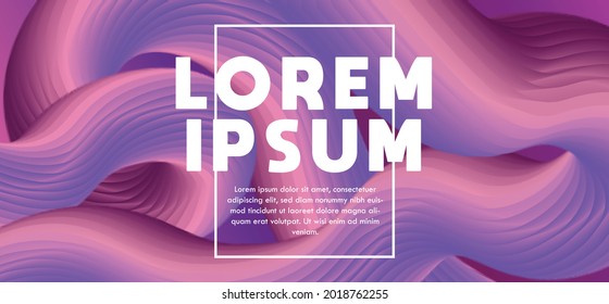 Fluid Abstract Background with Dummy Text, perfect For Banner, Web Design, Landing Page and Print Material