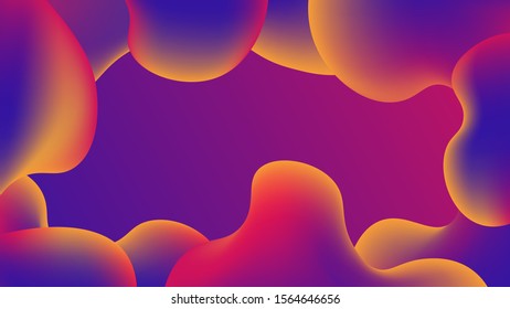 fluid abstract background , Dynamic shapes composition , vector image .