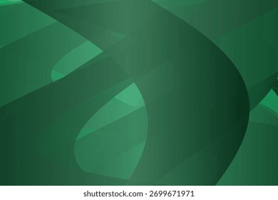 Um plano de fundo fluido e abstrato com sobreposições de formas de gradiente verde e linhas curvas, evocando uma sensação de movimento orgânico e profundidade.
